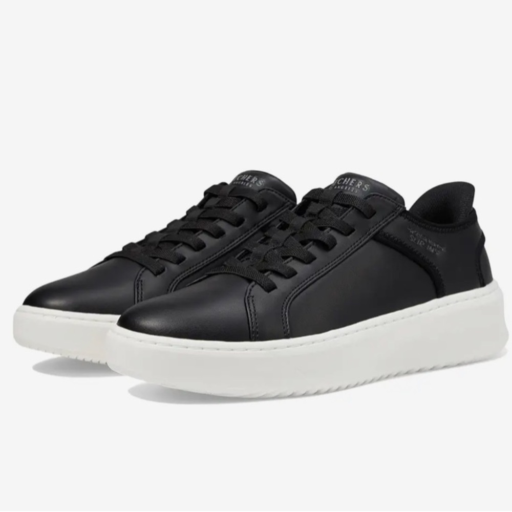 Skechers Court Break Double Vented Mens Slip-On Sneakers